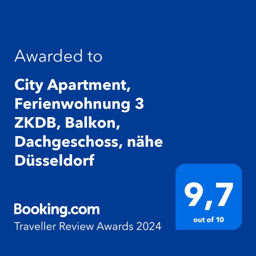 City Apartment, Ferienwohnung 3 Zkdb, Balkon, Dachgeschoss, Naehe Duesseldorf Krefeld Exterior foto
